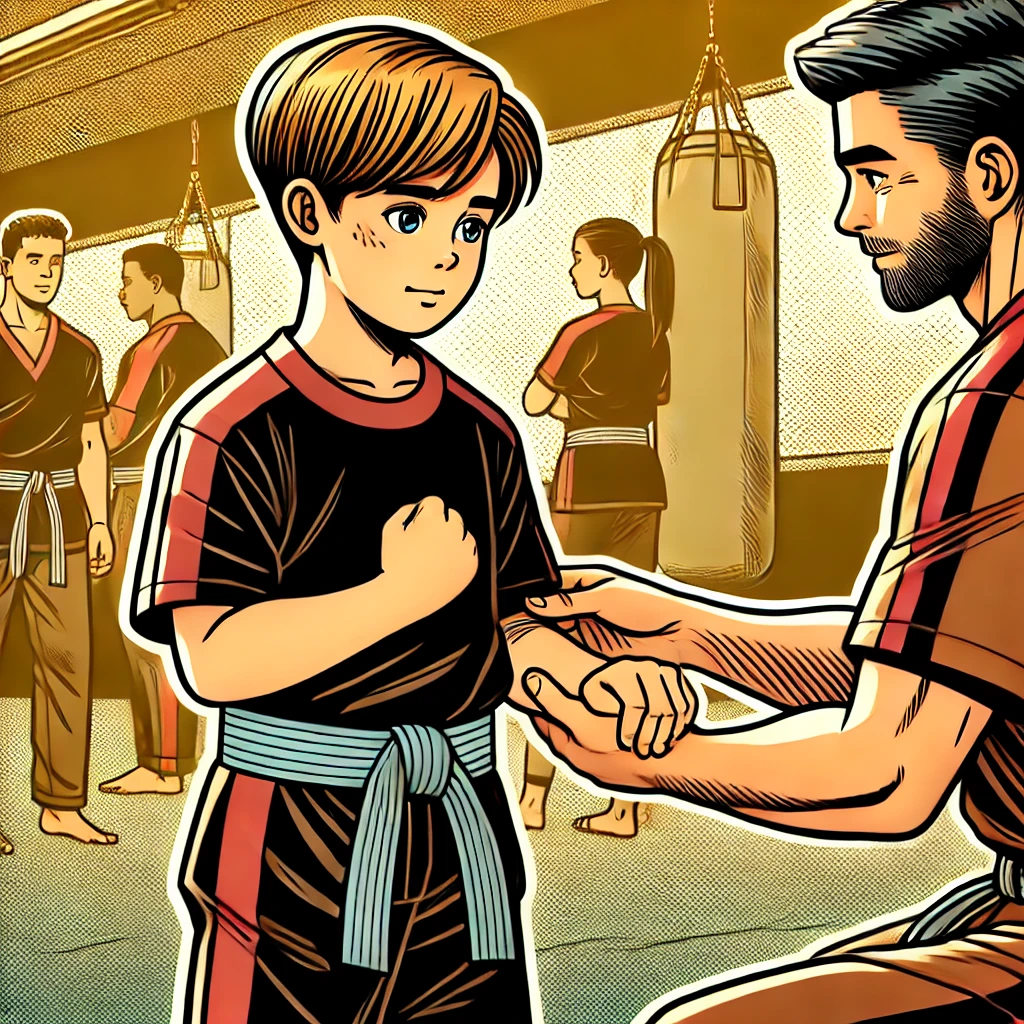 Martial arts for shy children – supportive training builds confidence and courage through small challenges.